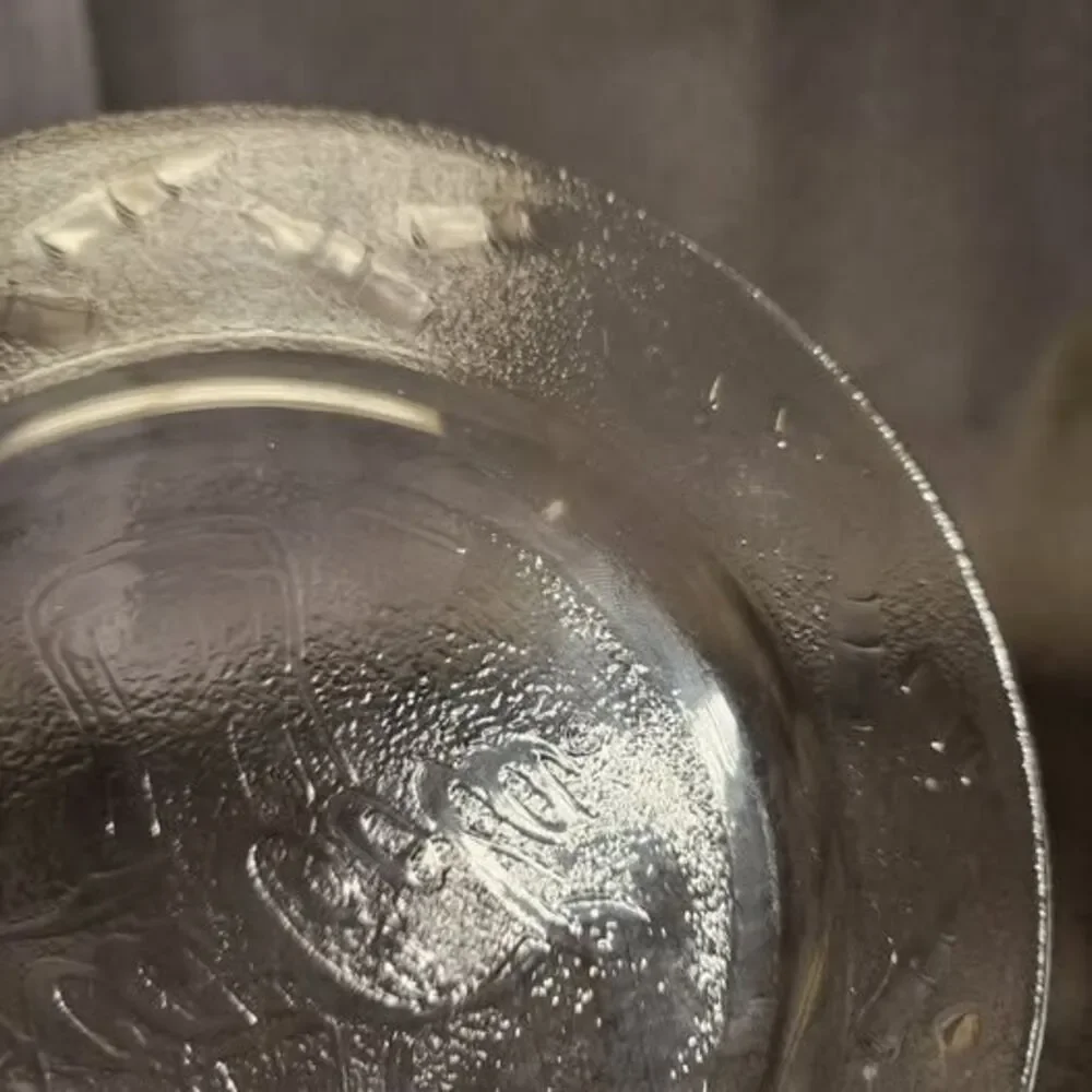 Vintage Coca Cola Clear Embossed 8 